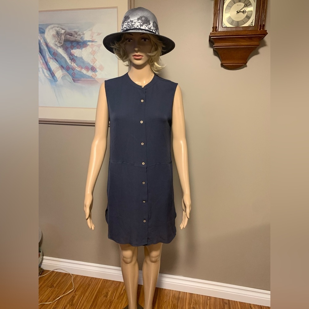 Wilfred 100% Silk Shirt Dress Women's Size Small